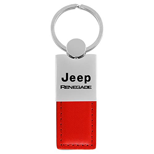 【中古】【未使用・未開封品】Jeep Renegadeレッドレザーキーリング(4.0)