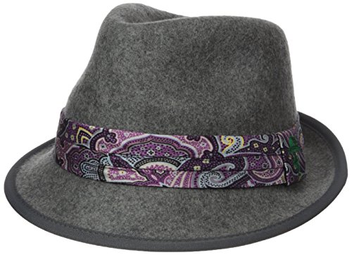 【中古】【未使用・未開封品】Robert Graham Headwear メンズ パラディーノ フェドラ US サイズ: X-Large カラー: グレイ