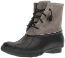 【中古】【未使用・未開封品】Sperry Top-Sider Women's Saltwater Rain Boot, Black/Grey, 6.5 M US