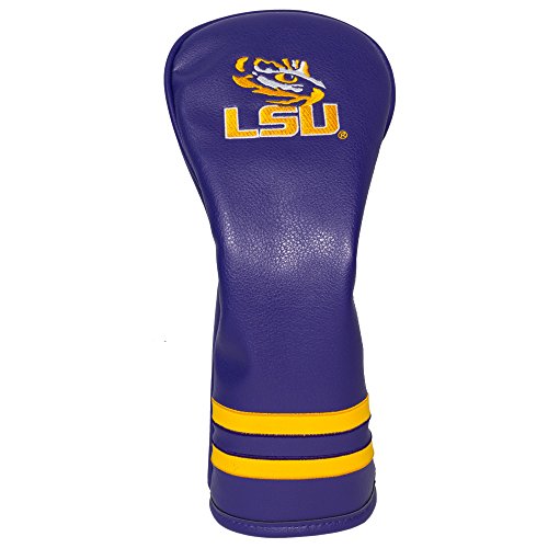 【中古】【未使用・未開封品】Team Golf NCAA LSU タイガース ヴィンテージフェアウェイヘッドカバー ヴィンテージフェアウェイゴルフクラブヘッドカバー フォームフィッティ
