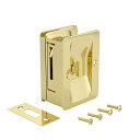 【中古】【未使用・未開封品】Onward 1701BPSBC ポケットドアプル プライバシーロック付き 長方形 真鍮(4)