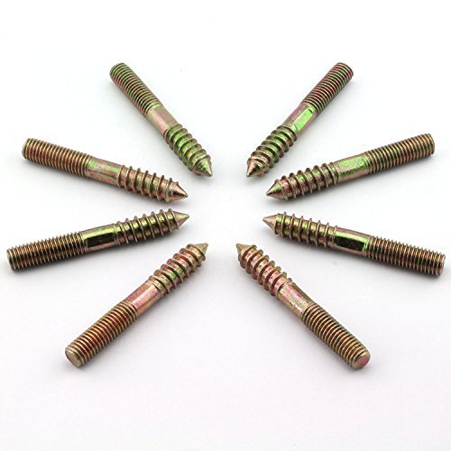 RuiLing ハンガーボルト 両頭ボルト セルフタッピングねじ ハンガーボルト 家具用 3/8" 8PCS 8HB-3-8