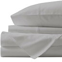 【中古】【未使用 未開封品】(King, Silver Grey) - Luxury Cotton Sheet Set 4 Piece 1000 Thread Count Egyptian Quality Deep Pocket Bedding Hotel and Home Collection