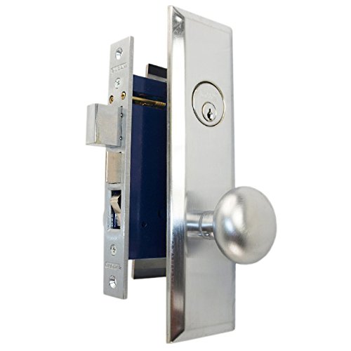 【中古】【未使用・未開封品】Marks Metro 114?A / 26dサテンクロームほぞ穴エントリ、Thru Bolted、Lockset、ロックセット シルバー 114A/26D-RH