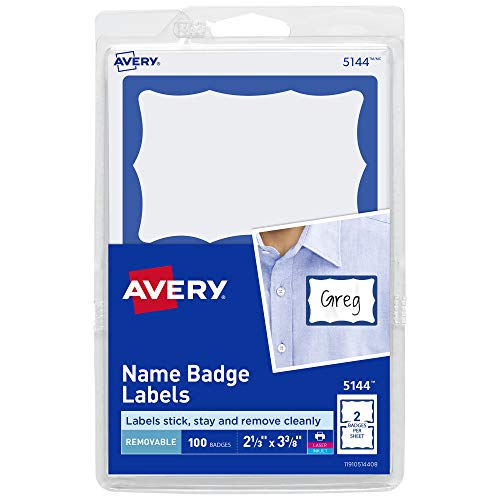 【中古】【未使用・未開封品】Avery 印刷 または 書き込み ネームバッジ ラベル 18-Pack 【中古】【未使用・未開封品】Avery 印刷 または 書き込み ネームバッジ ラベル 18-Pack