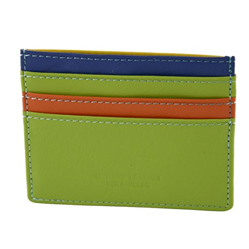 š̤ۡѡ̤ʡMade In Italy Genuine Multicolor Leather Cardholder Colo...