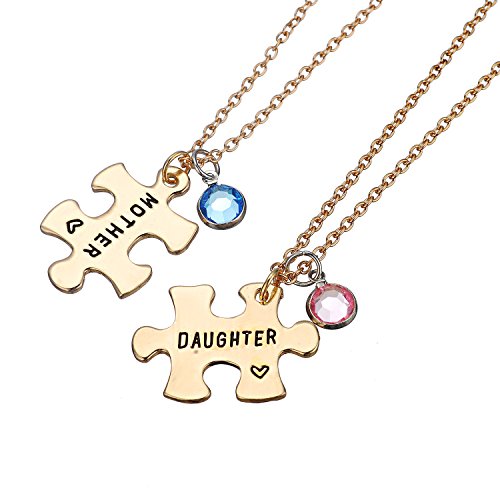 【中古】【未使用・未開封品】meiligoファッション2個母と娘パズル犬タグネックレスキーチェーンJewler..