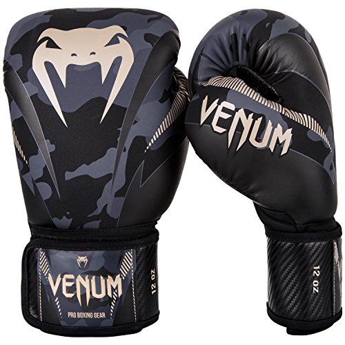 【中古】【未使用・未開封品】VENUM　ボクシンググローブ　Impact - インパクト（ダークカモ/サンド）/ Boxing Gloves (16oz)