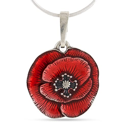 Danforth???Poppy Remembranceスネークチェーンネックレス