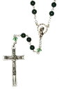 【中古】【未使用・未開封品】ロザリオMade with Indian Bloodstone宝石スワロフスキークリスタル要素