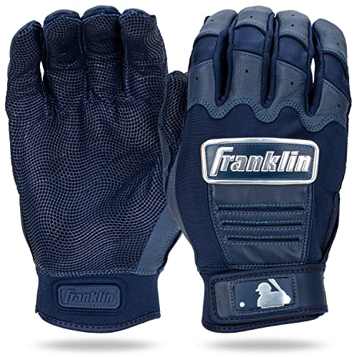 yÁzygpEJiz(Adult XX-Large, Navy) - Franklin Sports CFX Pro Full Colour Chrome Series Batting Gloves