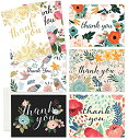 楽天AJIMURA-SHOP【中古】【未使用・未開封品】Thank You Cards - 37 Beautiful Thank You Card - Blank Cards - White Envelopes Included - Bridal, Baby Showers and Business （37 Pack - B