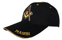 【中古】【未使用・未開封品】Freemason Embroidered Adjustable Hat Mason Masonic Lodge Baseball Cap (Black & Yellow)