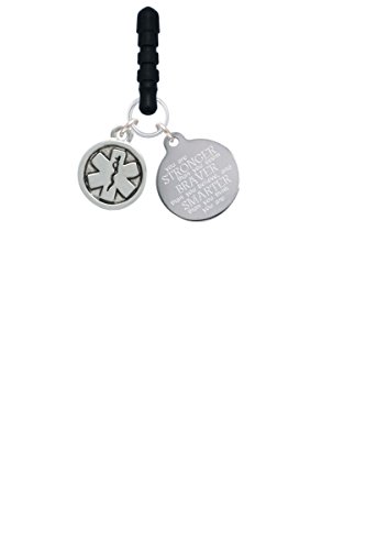 【中古】【未使用・未開封品】ラウンドEMT Star of Life Stronger Braver スマート携帯電話チャーム