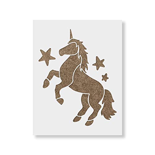 (22cm x 28cm) - Unicorn Stencil Template - Reusable Stencil with Multiple Sizes Available