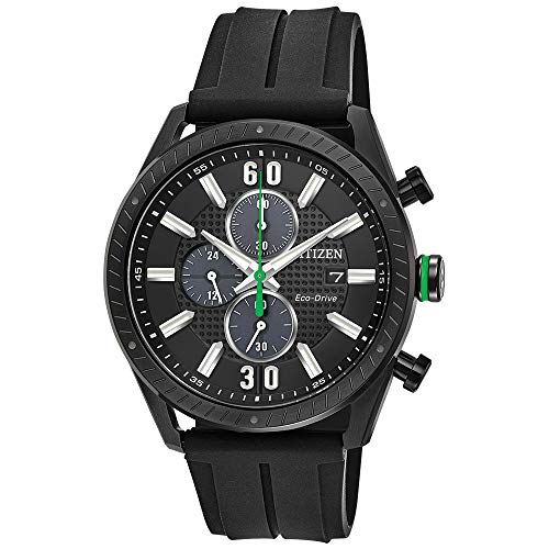 【中古】【未使用・未開封品】Citizen CTO ブラックダイヤル ポリウレタンストラップ メンズ腕時計 CA0665-00E