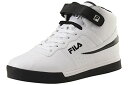 【中古】【未使用・未開封品】Fila メンズ Vulc 13 Mid Plus ウォーキングシューズ, ホワイト/ブラック, 9.5