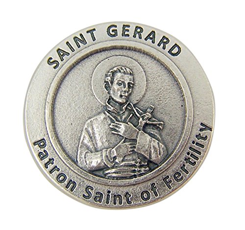 (Saint St Gerard) - Patron Saint of Fertility St Gerard Pocket Token with Prayer Back