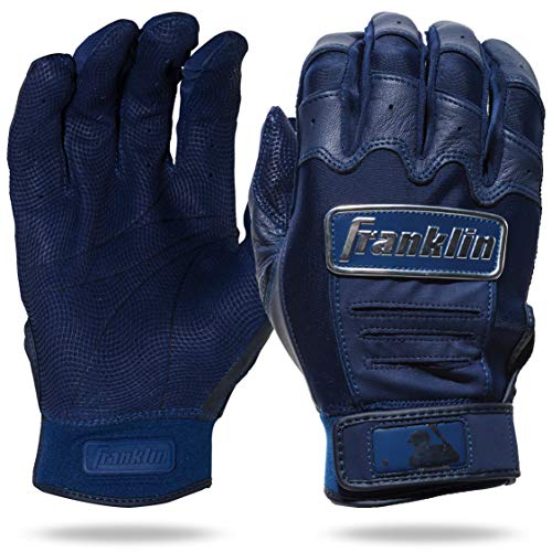 yÁzygpEJiz(Youth Large, Navy) - Franklin Sports CFX Pro Full Colour Chrome Series Batting Gloves