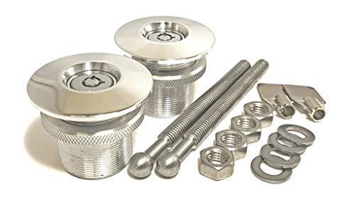 【中古】【未使用・未開封品】quik-latch ql-38l-lp / P Polished Lockableプッシュボタンリリースフードピンキット(4.0)