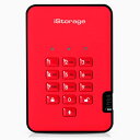 【中古】【未使用・未開封品】iStorage diskAshur2 HDD 1TB赤-安全なポータブルハードドライブ-パスワード保護、防塵、防水、ポータブル、軍...