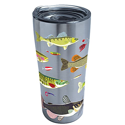 【中古】【未使用・未開封品】Tervis 20オンス新鮮な魚ステンレススチールタンブラー