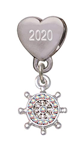 【中古】【未使用・未開封品】Mini ABクリスタル船ホイールカスタム年ステンレススチールハートビーズ..