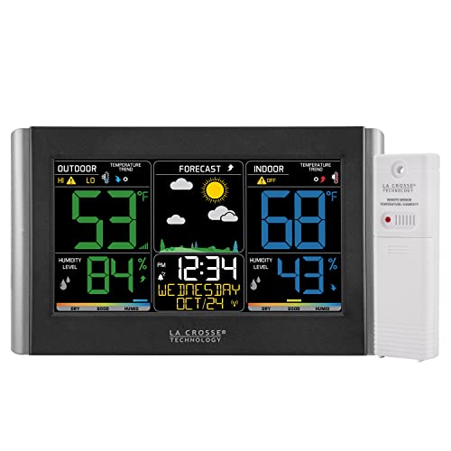 【中古】【未使用・未開封品】La Crosse Technology C85845-1 Colour Wireless Forecast Station