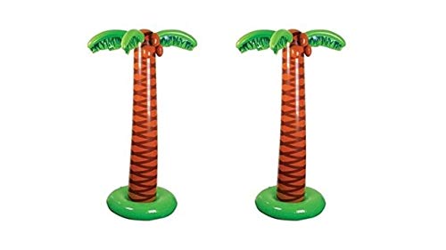 【中古】【未使用・未開封品】Rhode Island Novelty 66インチ 空気注入式 ヤシの木 2個セット(3.0)