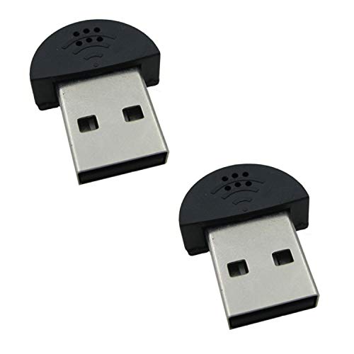 【中古】【未使用・未開封品】igoolee 2個USB 2.0ミニマイク、ノートパソコン/デスクトップPCプラグア..