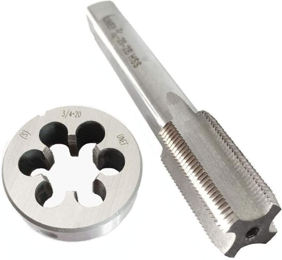 【中古】【未使用・未開封品】3/4-20 HSS Tap And Die Set??UNEF Machine Thread Tap And UNEF Round Thread Die Right Hand