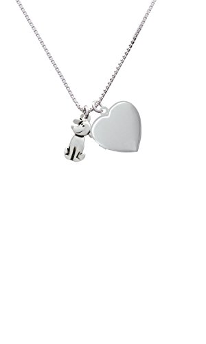 【中古】【未使用・未開封品】2?- D犬ハートロケットネックレス、18?