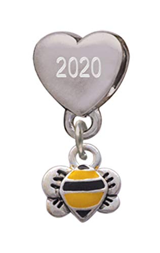【中古】【未使用・未開封品】Mini Bumble Beeカスタム年ステンレススチールハートビーズチャーム
