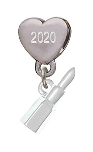 【中古】【未使用・未開封品】3?- D口紅カスタム年ステンレススチールハートビーズチャーム