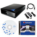 【中古】【未使用・未開封品】Asus 16x External Blu-ray Drive with BD Suite Disc, USB 3.0 Cable, Power Adapter and Cord (BW-16D1X-U) Bundle with 100GB Verbatim M-DIS(2)