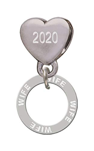【中古】【未使用・未開封品】Wife エタニティリング カスタムイヤー ステンレススチール ハートビーズチャーム