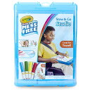 【中古】【未使用 未開封品】(Blue) - Crayola Colour Wonder Stow and Go, 30pg Colouring Pad, 4 Colour Wonder Markers, 1 Lap Desk w/Storage