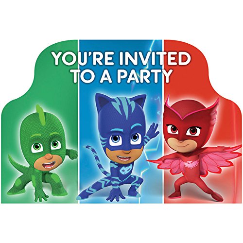 PJ Masks Invitations w/ Envelopes (8ct)