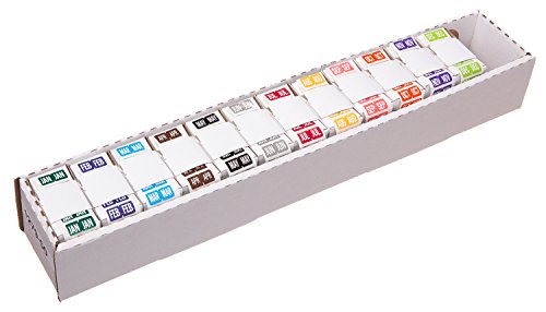 【中古】【未使用・未開封品】タブ月ラベルロール 1/2インチ 500ラベル/ロール