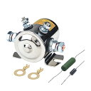 【中古】【未使用・未開封品】May Auto Relay ゴルフカート、ウinチ、ラッシュ12VDC 海洋用 継続的なデューティソレノイドリレーニッケルメッキ3...