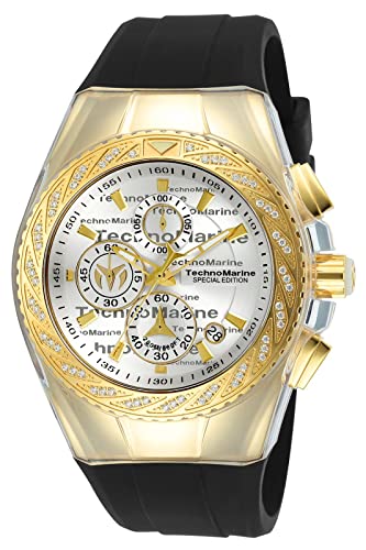 【中古】【未使用・未開封品】TechnoMarineメンズtm-117002?Glitzゴールド45?mm時計