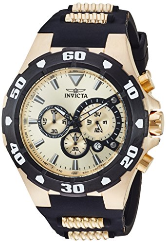 【中古】【未使用・未開封品】Invicta Men's 'Pro Diver' Quartz Stainless Steel and Silicone Casual Watch%カンマ% Color:Two Tone (Model: 24682)