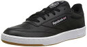 【中古】【未使用・未開封品】Reebok (リーボック) レディース Club C 85 ヴィンテージスニーカー, ブラック/ホワイトガム。, 10.5
