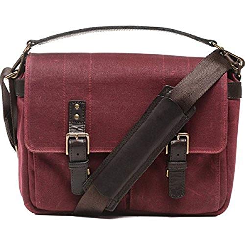 š̤ۡѡ̤ʡPrince Street Camera Messenger Bag (Crimson, Waxed Canvas)