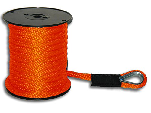 【中古】【未使用・未開封品】5?/ 8?" x 250?'オレンジソリッド三つ編みナイロンアンカーラインW / THI..