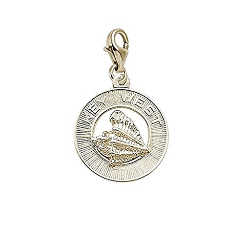 【中古】【未使用・未開封品】Key West チャーム ロブスタークロウクラスプ付き ブレスレットとネックレス用チャーム, イエローゴールド, 該当なし