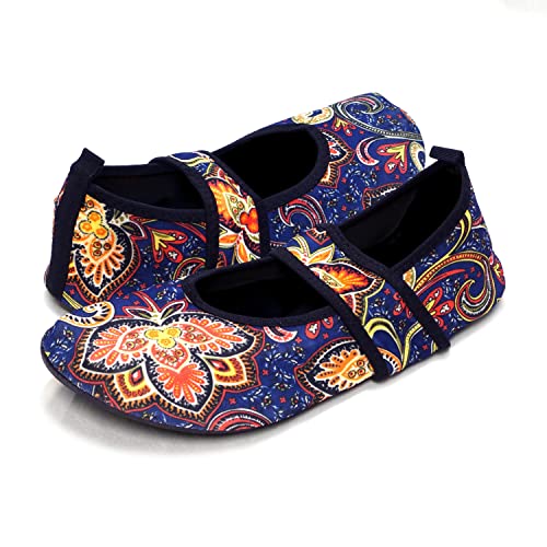 【中古】【未使用・未開封品】Nufoot futsoles by Women 's soft-sided靴スポーツ用の靴室内/室外用折..