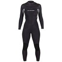 【中古】【未使用・未開封品】レディースThermoprene Proウェットスーツ7?mm Back Zip Fullsuitブラック ブラック
