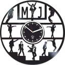 【中古】【未使用・未開封品】Kovides Moonwalker ビニール壁掛け時計 マイケル・ジャクソン時計 ミュージシャンへの最高のギフト ビニールレコード...