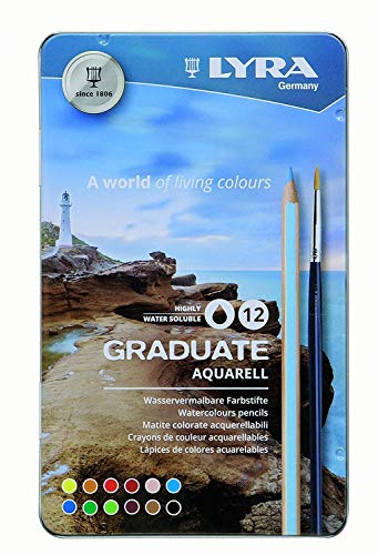 LYRA GRADUATE AQUA PENCILS 12メタルボックス
